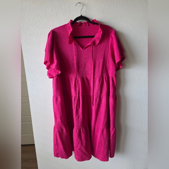 SHEIN Dresses & Skirts - Shein Vibrant Pink Flow Dress